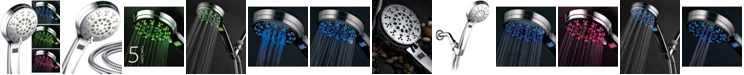 HotelSpa Hotel Spa 3 Color LED Hand Shower with Temperature Display